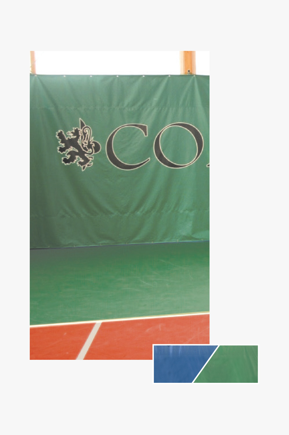 Bâche de fond de court intérieure