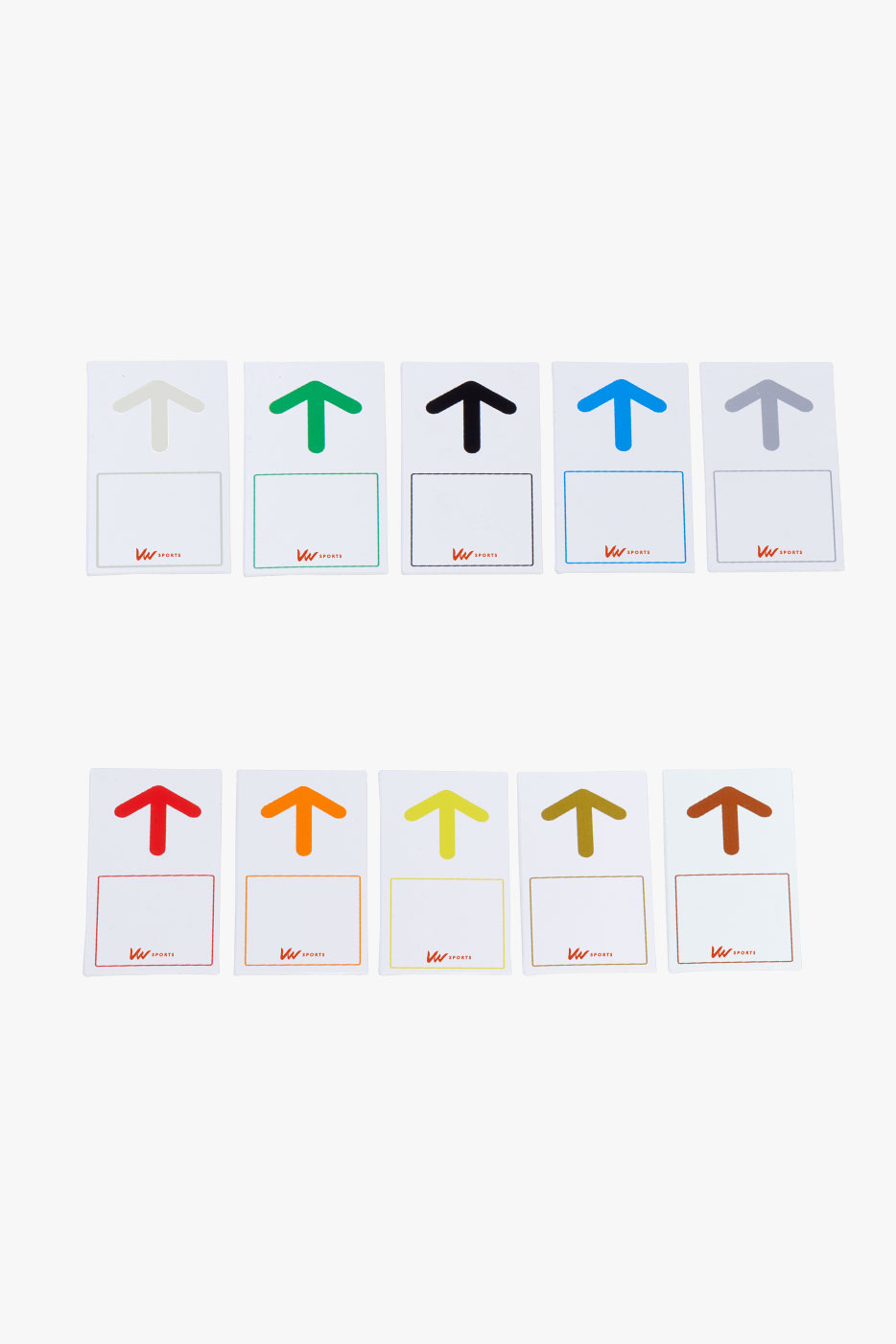 Carte perforée avec flèche de couleur