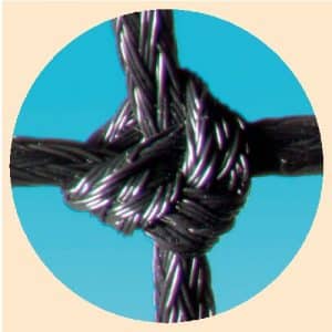 Filet cable polyethylène diam, 2.5 bande polyester 12.80m x 1.06m
