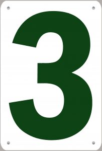 Numéro classique vert
