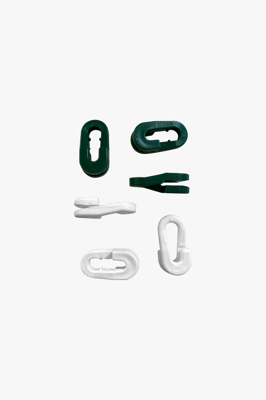 Anneaux brisés polypropylène blanc - lot de 100