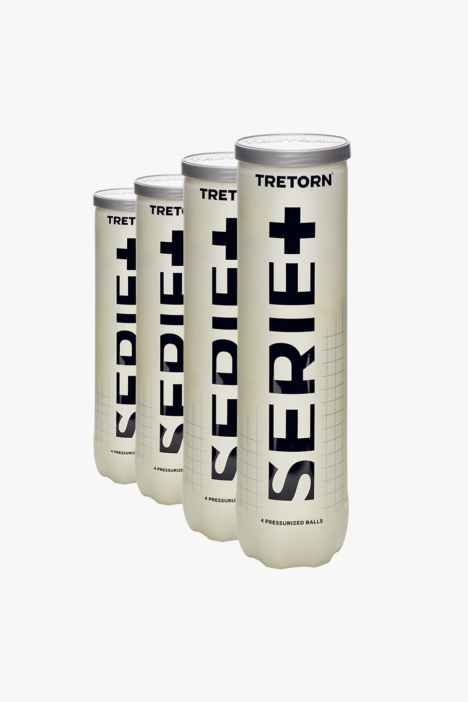 Lot de 4 tubes de 4 balles TRETORN SERIE +