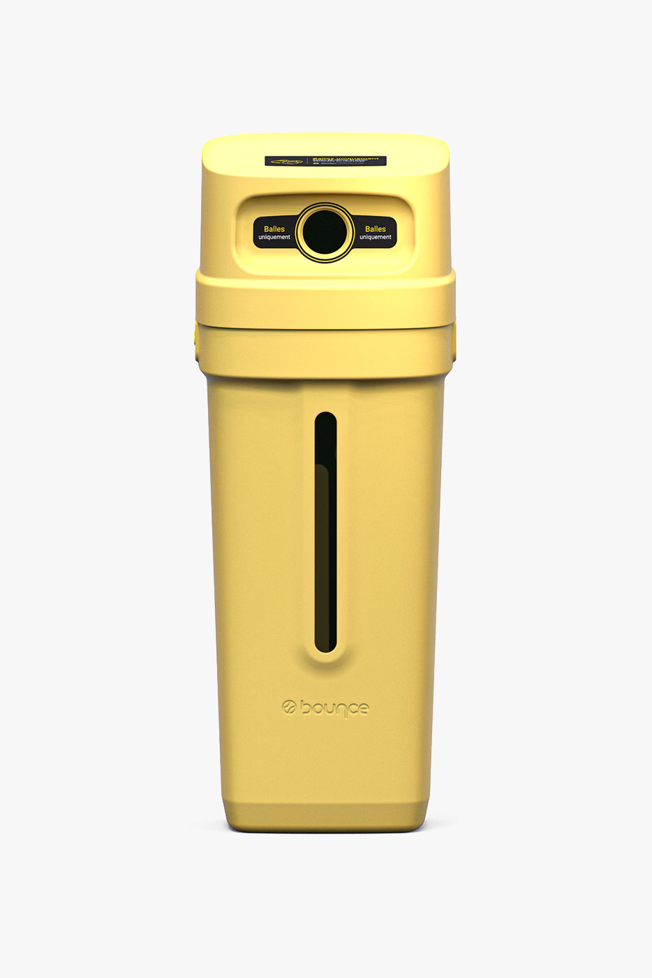 Poubelle recyclage balles tennis et padel Bounce