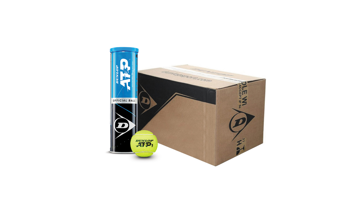 Carton 18 tubes x 4 balles Tournois ATP